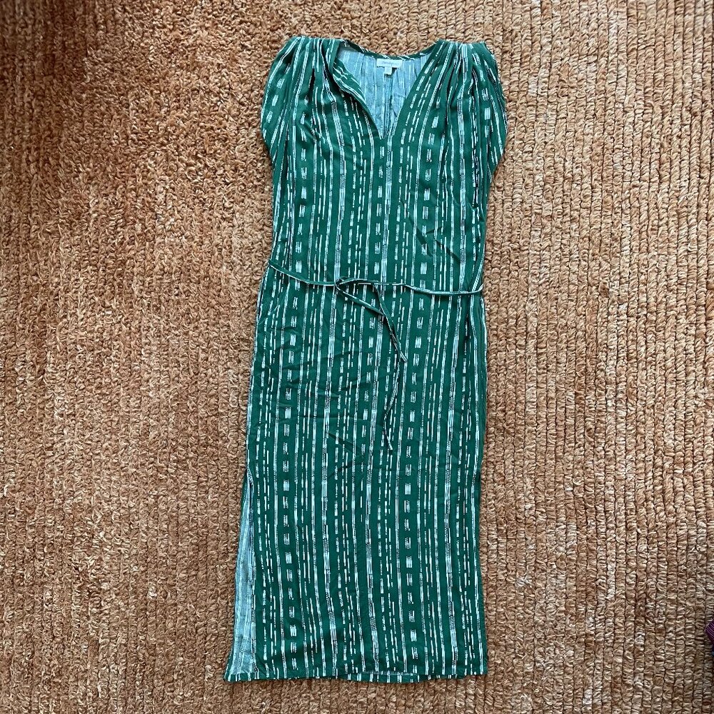 Anthropologie Green Sun Dress